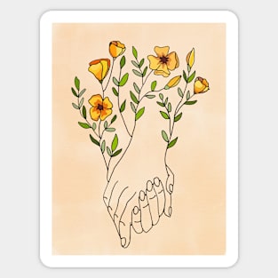 Loving hands Sticker